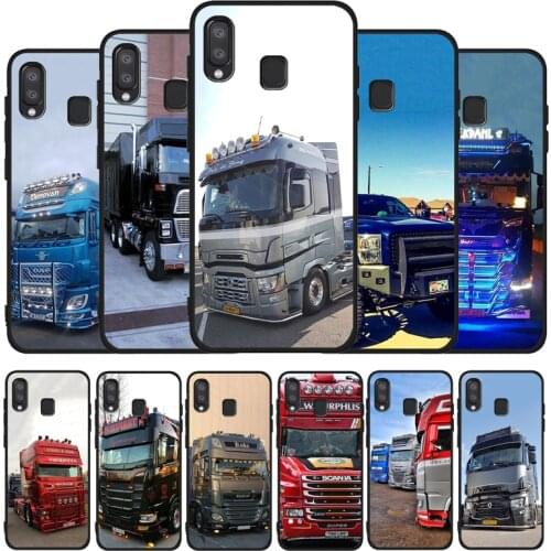 Smart Super Cool Heavy Truck Car Soft Case For Samsung A10 A30 A40 A50 A70 M10 M20 M30S M40 A01 A21 A31 A51 A71 A20E black Case