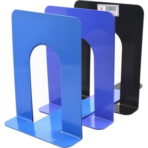 New 1 Pair Simple Life Foldable Portable Metal Bookends Shelf Holder Home Stationery Library School Office Stationery Supply