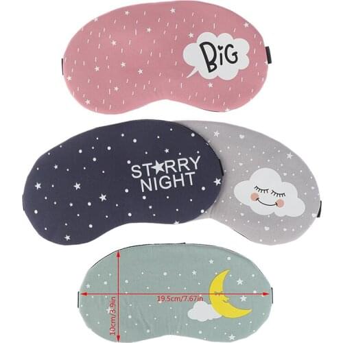 1pcs Creative Lovely Cartoon Sleeping Mask Eyepatch Eye Cover for Eye Travel Relax Sleeping Aid Eye Patch Shading Eye Mask