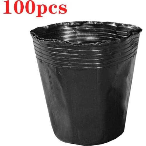 100pcs 16x16cm Plant Flower Grow Bags Pot Home Garden Tools Potato Strawberry Fabric Vegetable Jardin Gardening Growing Pots