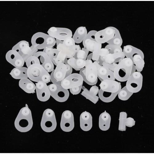 30 Pcs Casting Spinnerbait Silicone Fishing Rod Guides Set Eye