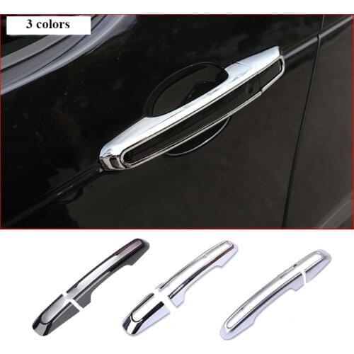 8Pcs of Silver/Black/Mirror Chrome Door Handle Cover Trim Sticker For Land Rover Discovery Sport 2015-2019 Discovery 5 2017-2019