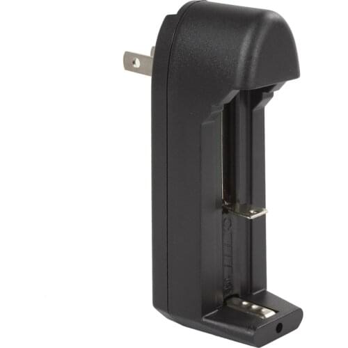 Black Single Slot Adjustable Lithium Battery Charger for All Kinds Of Battery