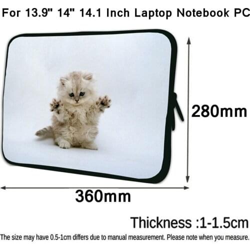 For Lenovo HUAWEI Matebook HP Asus ZenPad 14 Inch Laptop Bag Women Briefcase Carrying 14.1" 13.9 Notebook Case Prints Soft Pouch