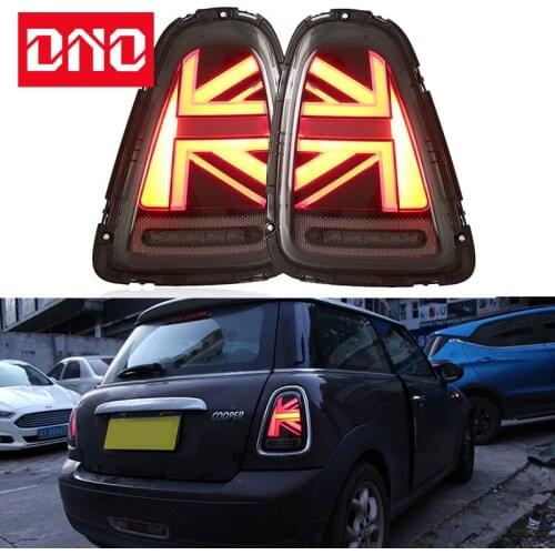 DNO 12V Car LED Tail Light For Mini Cooper R55 R56 R57 2007 - 2013 Rear Running Lights + Brake Lamp + Reverse + Turn Signal