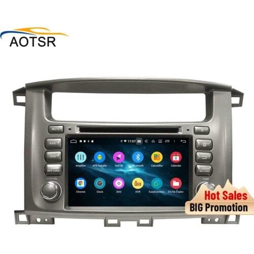 DSP 4+64 Android 9.0 Car DVD Stereo Multimedia head unit For TOYOTA LC100 1998-2007 BT Radio GPS Navigation Video Audio wifi MAP