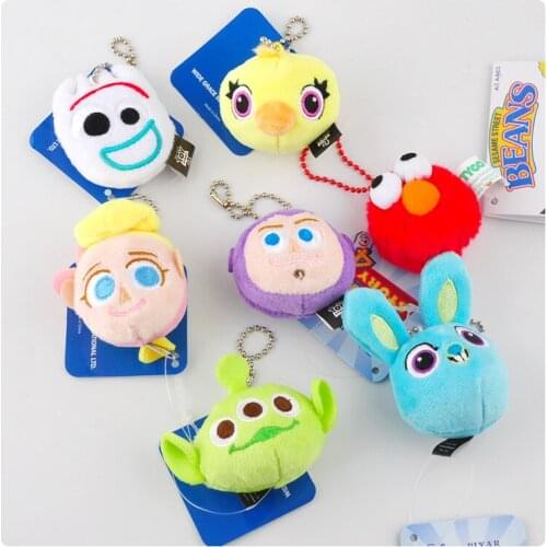 IVYYE Sesame Street Aliens Anime Stuffed Plush Dolls chain Pendant Fluffy Ornament Dolls Keychain Cartoon Soft Toys Gifts New