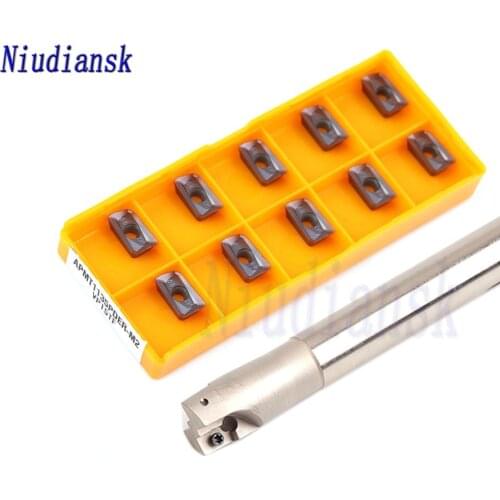 10pcs Carbide Insert APMT1135PDER 1pc BAP 300R C19 C20 C24 C25 Indexable Milling Cutter Holder End Mill Milling Turning Tool Set