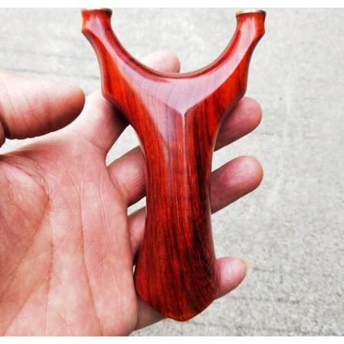 Solid Wood Catapult Suitable for Outdoor Hunting or Collection of Slingshot Shooting with Flat Rubber Band Toys For Boys