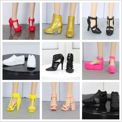 Collective edition Original Fashion High Heels Shoes / Doll Accessories For 1/6 FR ST Xinyi Barbie Doll , Doll Shoes flat shoes