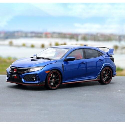 Honda Civic TYPE R FK8 2020 Sports Car Diecast 1:18 Scale Alloy Metal Model Adult Collection Souvenir Display Vehicle Toys