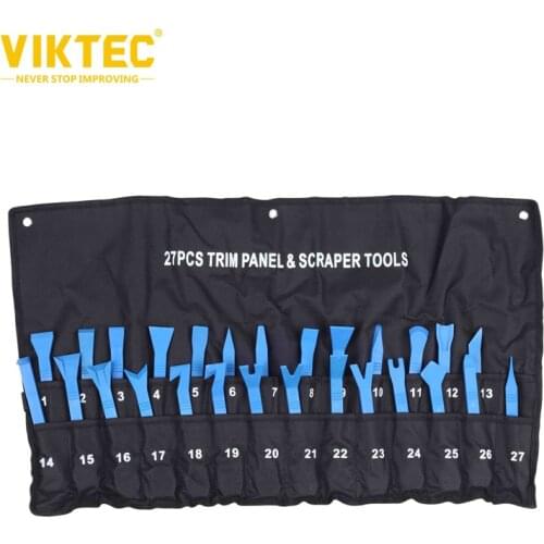 Viktec 27pc Trim Panel Tool Set Clip Removal Scraper Kit
