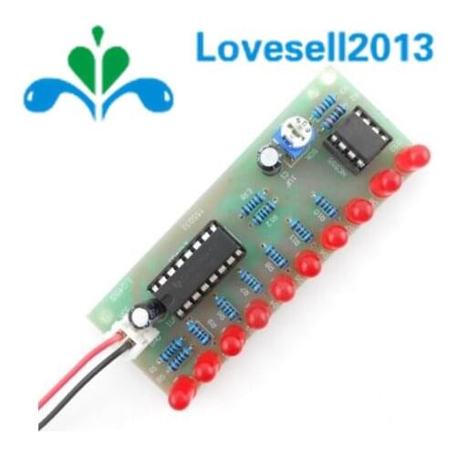 NE555 + CD4017 Practice Learing Kits LED Flashing Lights Module Electronic Suite LSD-10 3-4.5V DIY For Arduino