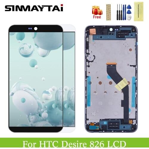 Original Sinmaytai Super LCD3 Display For 5.5" HTC Desire 826 LCD Display Screen + Touch Screen Panel Digitizer Replacement