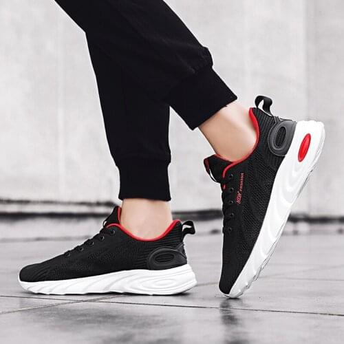 Shockproof mens breathable shoes spring for on male solid sapatos Fashion casuales Mens comfortable trainers Light causal de s