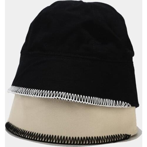 New Womens Fisherman Hat Summer Niche Bucket Hat Sun Protection Hat Joker Casual Fashion Outdoor Hiking Hat Unisex Panama Cap