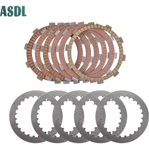 Motorcycle Steel Friction Clutch Plate Set For Honda NX250 MD21 XR250 XR250R ME06 XR NX 250 XL350 XL350R XL 350 TRX400 TRX 400