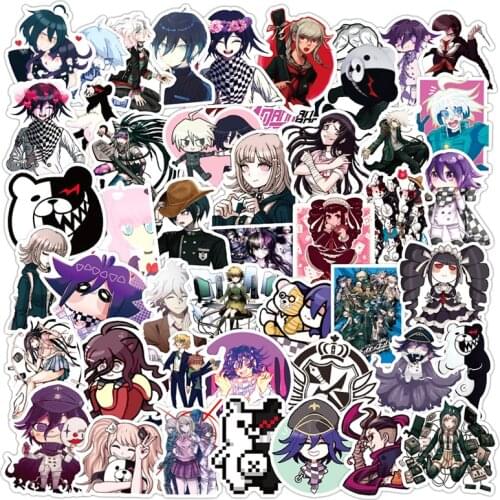 10/30/50pcs/Set Anime Danganronpa: Trigger Happy Havoc Stickers For Motorcycle Notebook Computer Car Decal Guitar Refrigerator