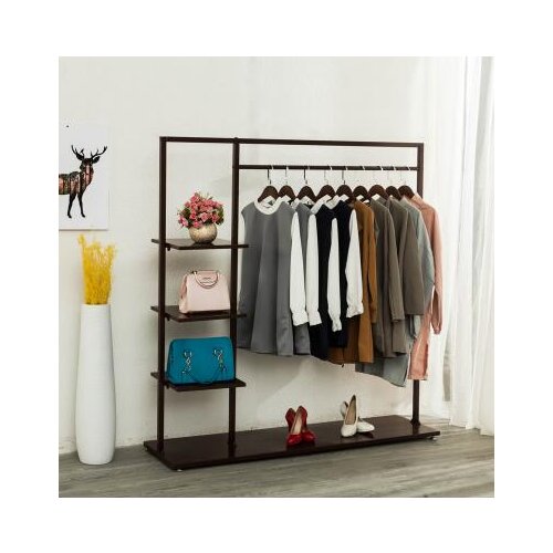 Hangers floor-to-ceiling bedroom hangers indoor iron coat and hat rack home simple single-lever clothes rack