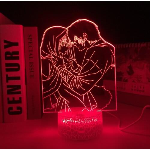 Yona of The Dawn Anime 3D LED Light White Base for Manga Room Table 3D Lamp Kids Brithday Gift Bedroom Decor Night Light