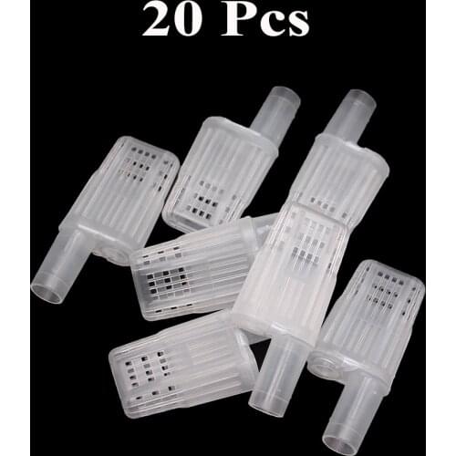 20PCS Beekeeping Bee Queen Cages Box Cage Room Rearing House Protection Cover Plastic White Move Bees Tools Equipment Supplies