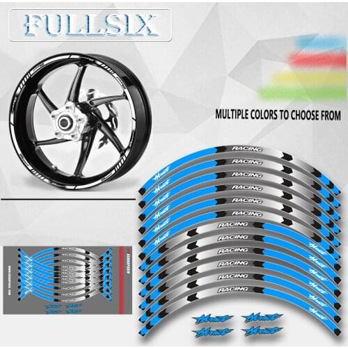 7 Style Motorcycle Wheel Tire Rim Stickers 17 inch wheel For Honda Hornet CB400 CB599 CB600 CB750 CB900 CB919 CB1000R
