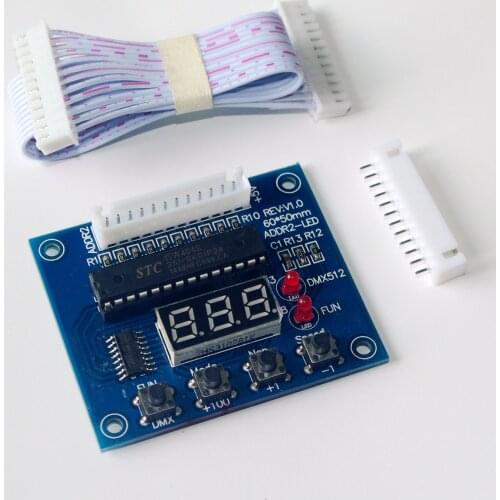 DMX512 address writer accessory with LCD;with 10 dip pins