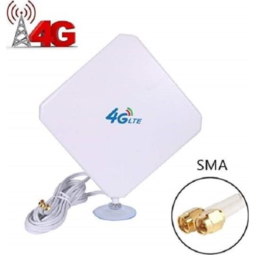 4G LTE Antenna SMA Antenna High Gain Antenna Dual Mimo SMA Male Connector 3G/4G WiFi Signal Booster for CPE Router