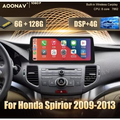 2 din Android 10.0 car radio For Honda Spirior 2009-2013 car stereo auto radio GPS navigator Video Audio Radio Head Unit