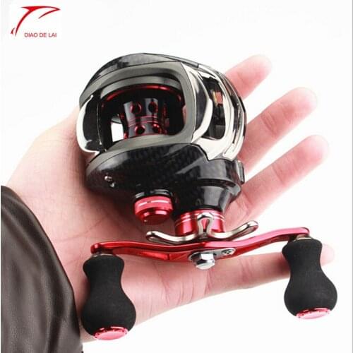 Baitcasting Reel 12+1 High magnetic control Wasser Drop Rad Rechts/Links Hand Spinnangeln Angelrolle Fishing Reel Drag Power 6KG