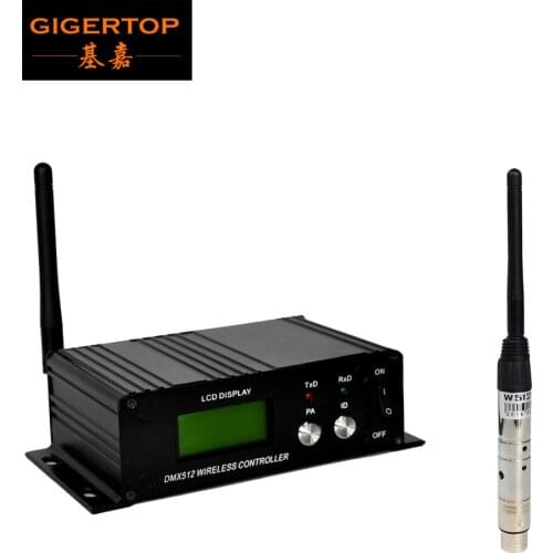 Fedex Free Shipping 2.4Ghz DFI LCD Wireless DMX512 Transmitters with DMX512 wireless receiver dmx lighting for led par light