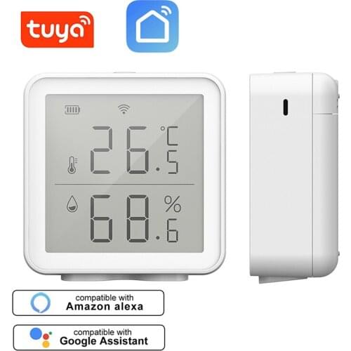 Tuya Thermometer Wirless WiFi Smart Wireless Household Temperature Detector Indoor Low Energy Consumption Humidity Sensor