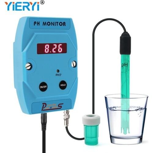 Digital PH Meter Monitor 0.00~14.00pH Water Quality Purity Acidity Tester Online Acidometer High Precision Probe for Aquarium