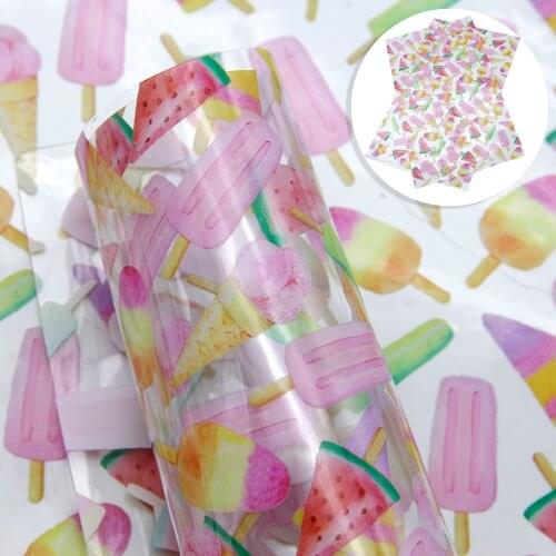 David accessories 20*33cm Transparent Printed Faux Synthetic Leather Fabric DIY Bow Bag Phone Cover Home Decoration,1Yc7638