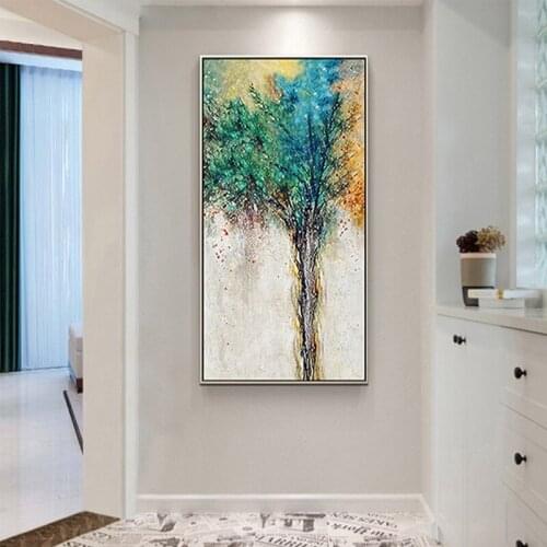 Diy Diamond Painting Full Square Round Drill Abstract Tree Of Life Art Style Cross Stitch Living Room Entrance EmbroideryZP-2983