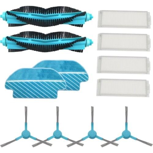 HEPA Filter Roller Brush Mop Pads Cloth for Cecotec Conga 3290 3490 3690 Vacuum Cleaner Spare Parts Side brush Proscenic M7