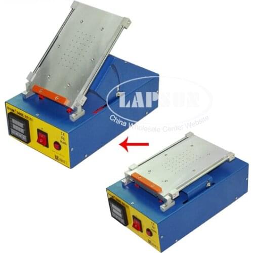 Metal Body Built-in Vacuum Pump Mobile Phone LCD Screen Separator Machine Max 7 inches Lens Glass Repair 45 Degree Angle 948E