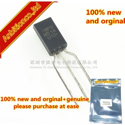 10pcs 100% new original MPSW51A MPSW51ARLRAG TO-92L in stock