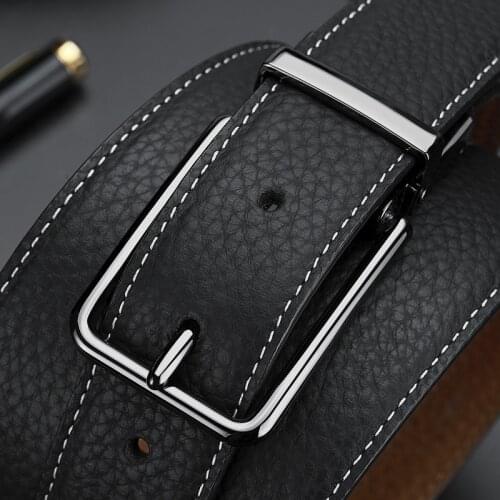 Genuine leather luxury strap Casual belt new fashion classice vintage pin buckle designer Cowskin Waist strap men ceinture homme