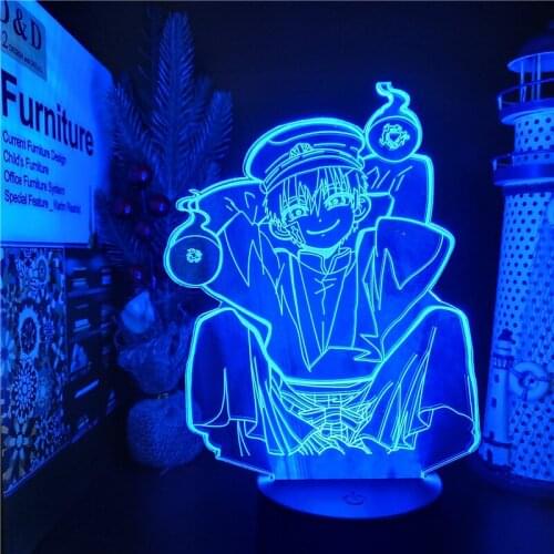 Toilet-Bound Hanako kun 3D ANIME LAMP Color Changing Led Nightlights Hanako kun Lampara For Xmas Decoration