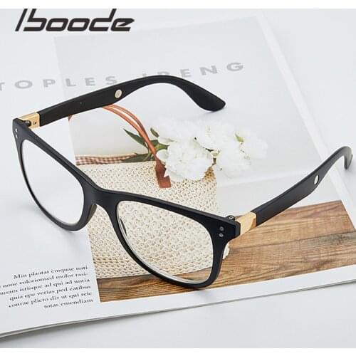 Iboode 1.6/2.5 times Magnifying Eyewear Glass Women Men Antifatigue Reading Glasses Big Vision 250/300 Degree Magnifier Glasses