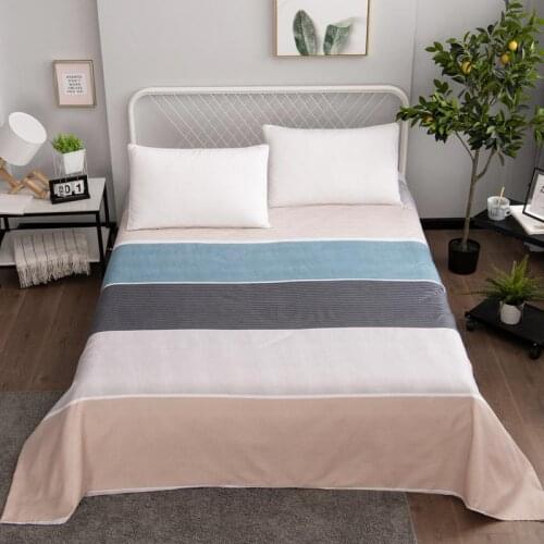 25 Style 1 Piece Flat Sheet For Adults Single Double Bed Flat Bedsheets 230x250cm
