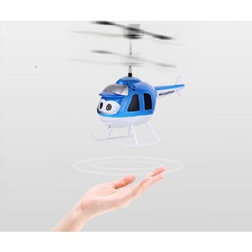HGRC Mini RC Suspended Helicopter Gesture Sensing Electronic Plane Model Cartoon Flying Induction Drone Gifts Toys for children