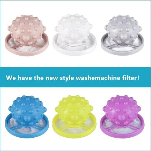 2021 Newest Hair Catcher Filter Mesh Pouch Cleaning Balls Bag Dirty Fiber Collector Washing Machine Filters net Laundry Ball