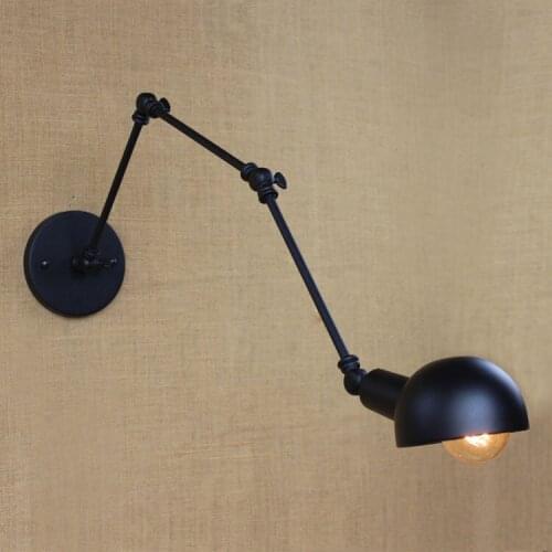 Modern Vintage Loft Metal Single Heads Wall Light Retro Brass Wall Lamp Country Style E27 Edison Sconce Lamp Fixtures 110V/220V