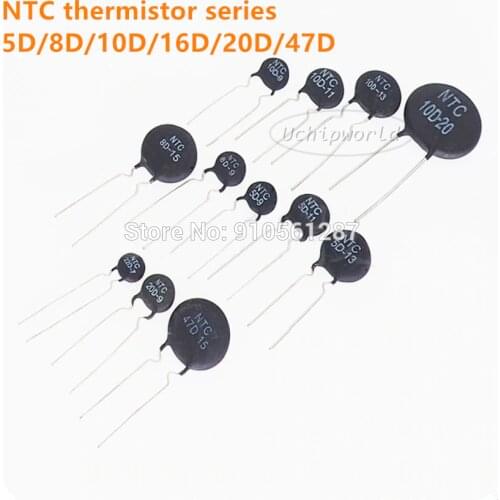NTC thermistor black 5D-11 5D-13 5D-15 10D-11 10D-13 10D-15 2.5D 3D 8D 12D 15D 16D 20D 47D 22D 30D 33D 1.5D 1.3D -11 -13 -15 -20