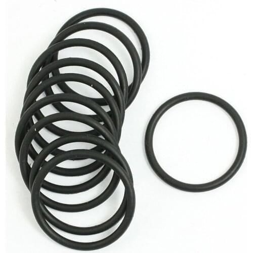 10 pcs Black Rubber Oil Seal O-rings Seals washers 30 x 25 x 2.5mm