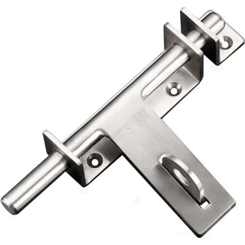 Sliding Bolt Gate Latch, 170mm Thickening Stainless Steel Barrel Bolt with Padlock Hole, Interior Door Latches Brushed Finish