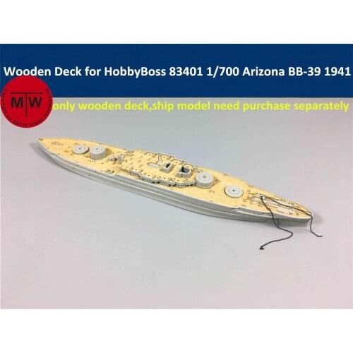1/700 Scale Wooden Deck for HobbyBoss 83401 USS Arizona BB-39 1941 Ship Model Kit
