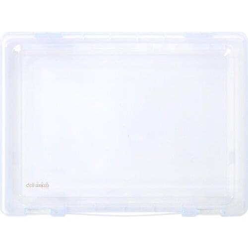 1pcs Right 78930 plastic PP transparent file box wear resistant A4 specifications take the hand-held office student data box